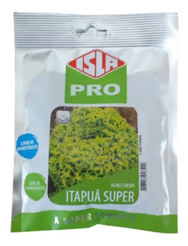 1000 Sementes Peletizadas De Alface Crespa Itapua Hidroponia