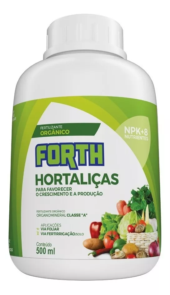 Fertilizante Adubo Organico Forth Hortalicas Foliar 500ml
