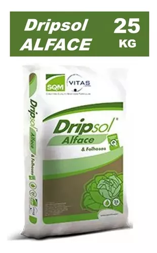 Fertilizante Folhosa 08 09 34 Alface Hidroponia 25kg Dripsol