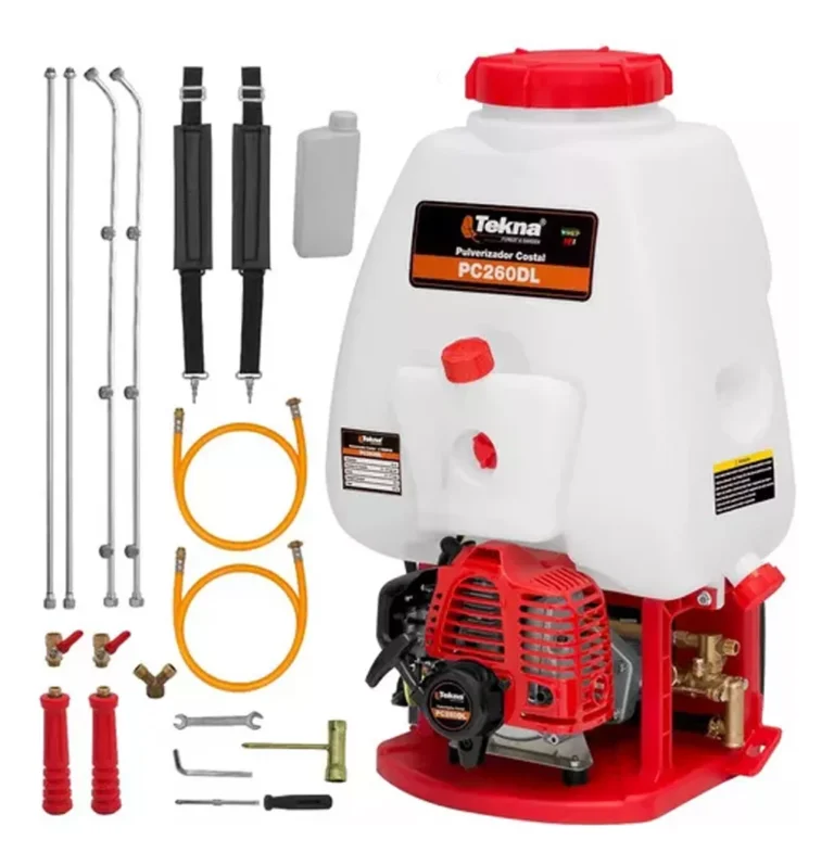 Pulverizador Costal Motorizado À Gasolina Tekna Pc260dl 25L