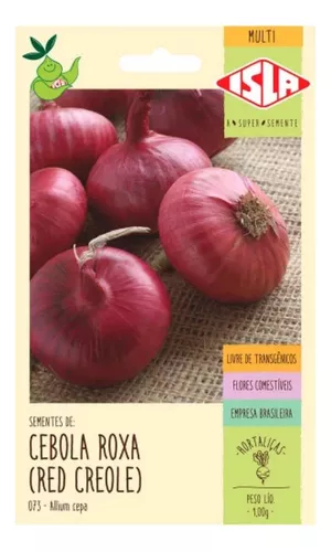 Sementes De Cebola Roxa (red Creole