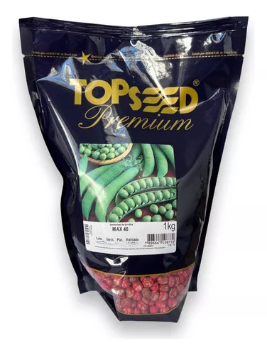 Sementes De Ervilha Grãos Para Plantio Max 40 Topseed 1kg