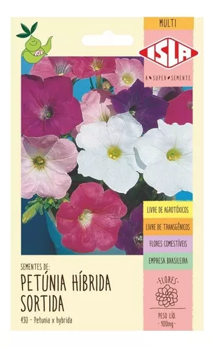 Sementes De Petúnia Híbrida Sortida
