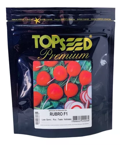 Sementes De Rabanete Híbrido Rubro 5.000 Sementes